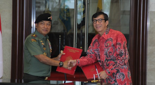 MoU Kemenkumham dan TNI Ditandatangani
